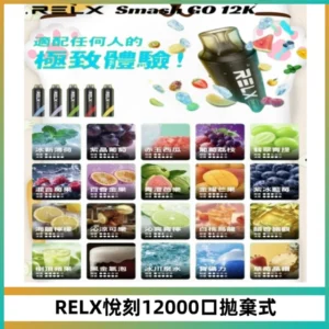 Relx Smash Go 12000 Puffs 一次性電子煙拋棄式大功率輸出